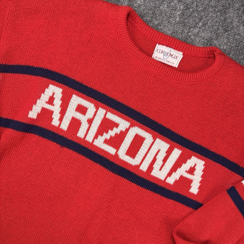 Vintage NCAA University of Arizona Cliff Engle Sweater Football Sweatshirt L